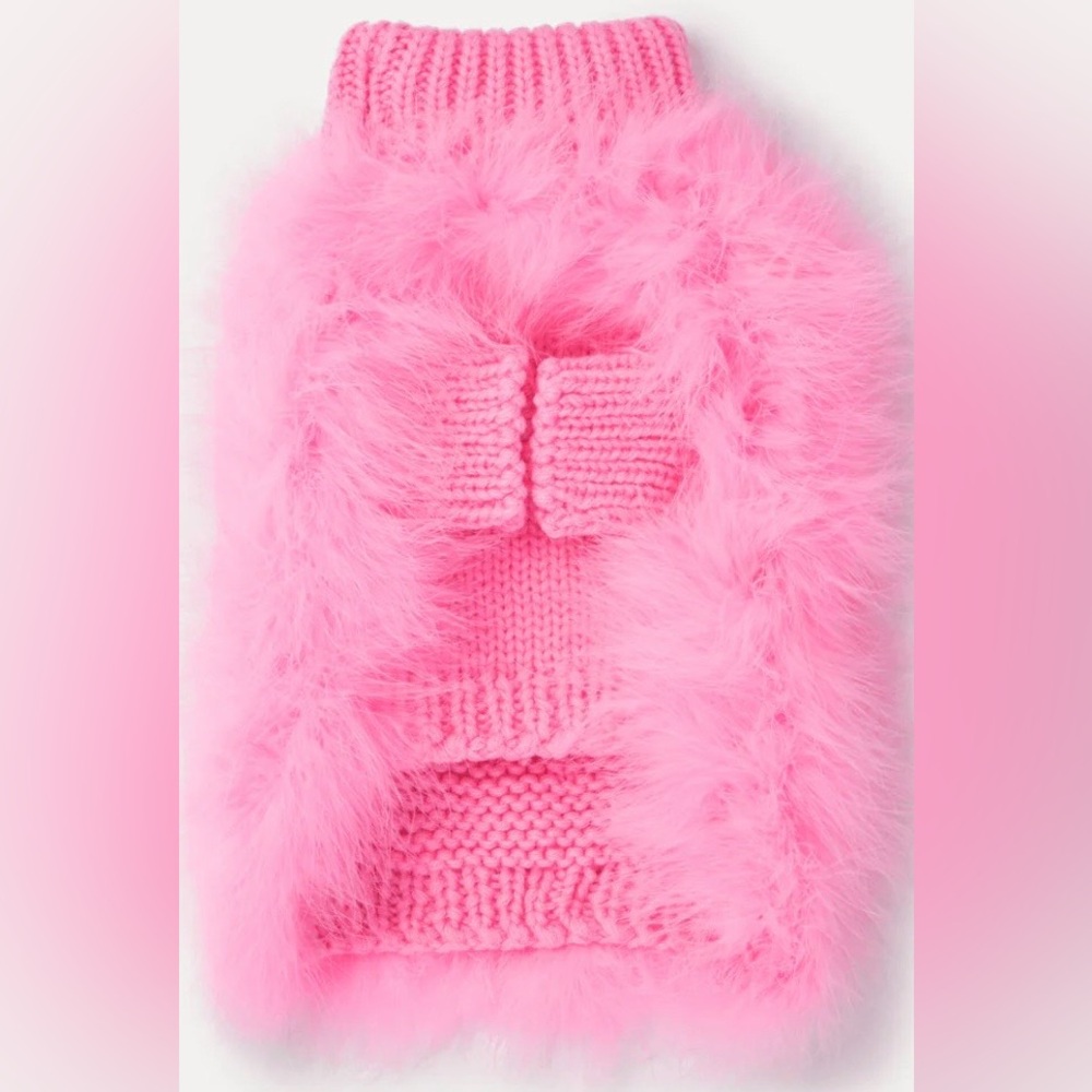 Christian Cowan x Maxbone Hot Pink Feather Jumper NWT Size M - Picture 3 of 8